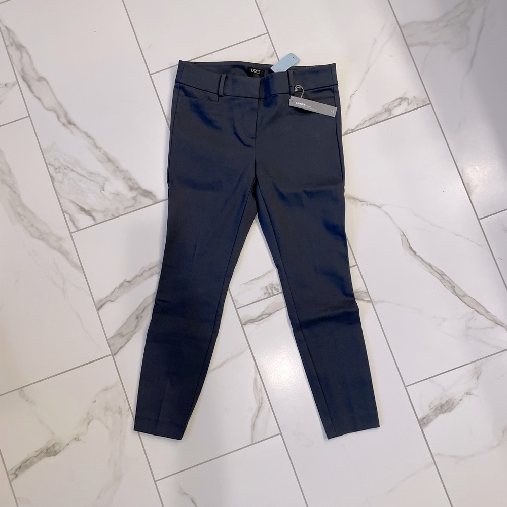 Charcoal gray Loft skinny ankle pants